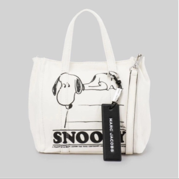 Marc Jacobs Handbags - MARC JACOBS x PEANUTS Snoopy Tote Bag Medium 2 Way Open Top Japan Exclusive